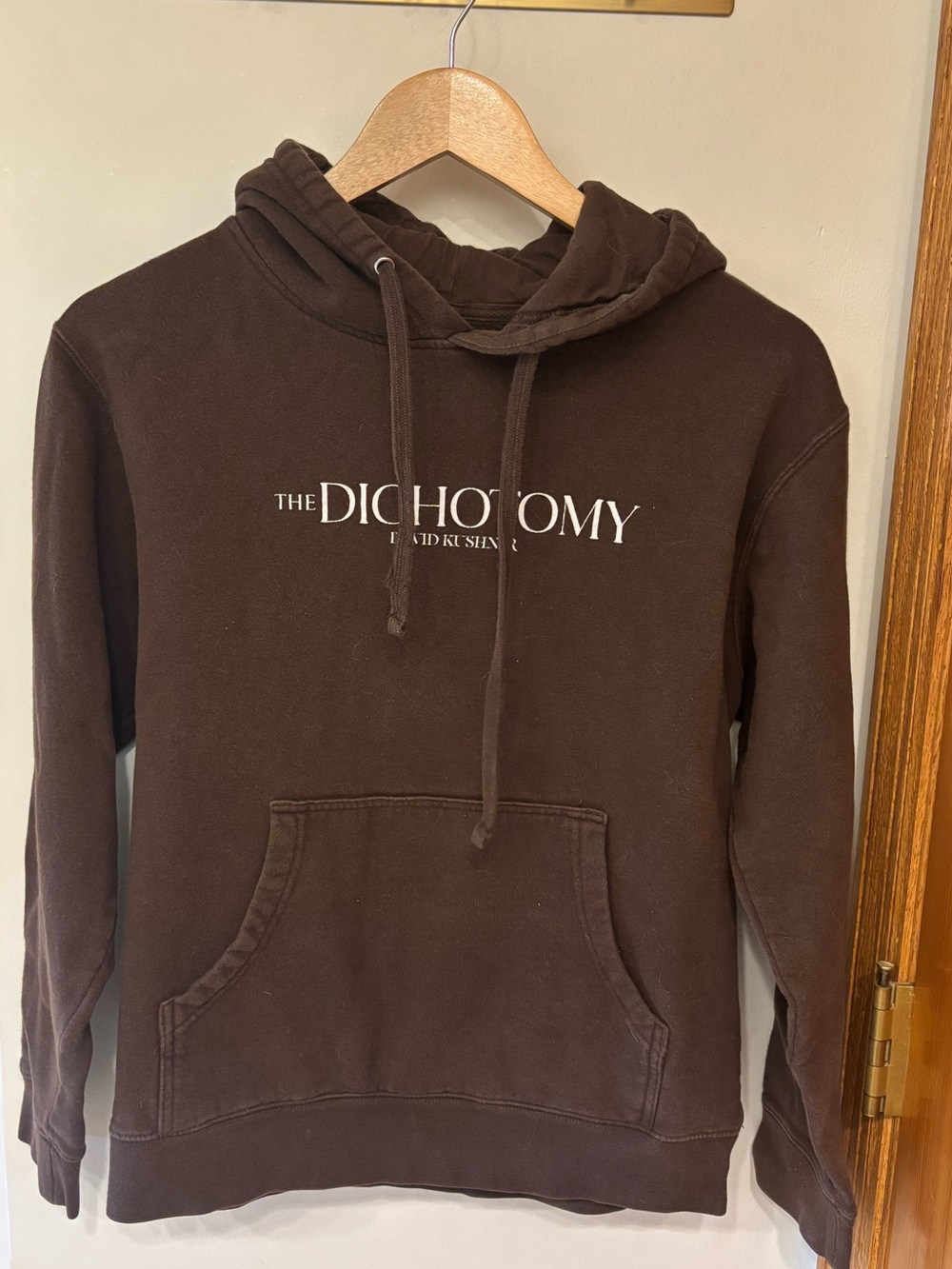 David Kushner The Dichotomy Brown Hooded Sweatshirt tour merch -small